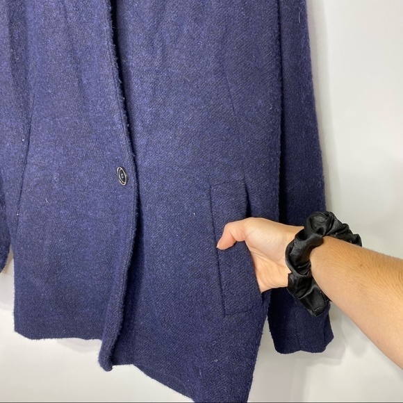 Massimo Dutti Wool Blended Hooded Jacket - Picture 3 of 13